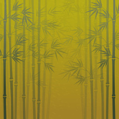 竹林の和風背景イラスト