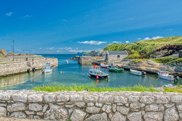 Ballintoy Harbour Causeway Coastline Northern Ireland