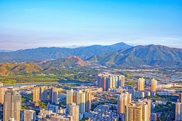 Intensive real estate development in downtown Shenzhen