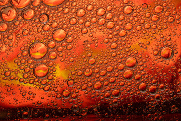 Orange Yellow Red Bubble Madness Texture Background