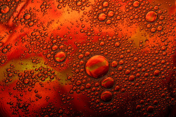 Orange Yellow Red Bubble Madness Texture Background