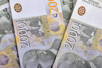 Serbian money - 2000 dinars