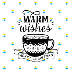 Merry Christmas typography.