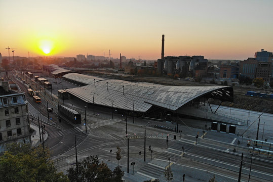 Fototapeta Dworzec Łódź Fabryczna