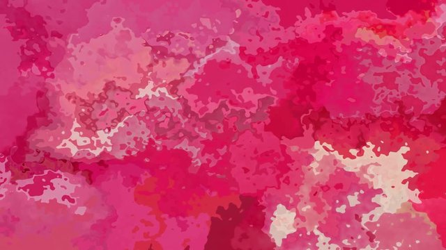 abstract animated twinking stained background seamless loop video - watercolor splotch effect - hot pink magenta red mauve rose fuchsia color