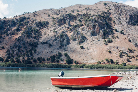 lake curnas. Greece. Crete