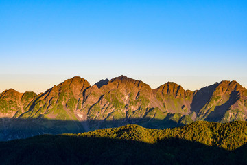 北アルプス　大滝山からの眺望