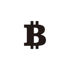 Bitcoin icon vector