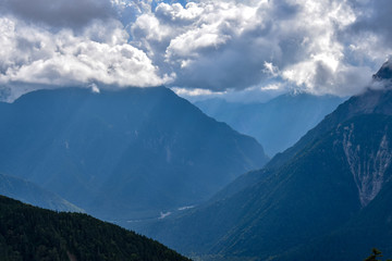 蝶ヶ岳への登山道