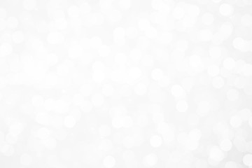 gray bokeh White and Silver lights on bokeh abstract background.