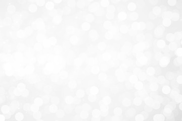 gray bokeh White and Silver lights on bokeh abstract background.