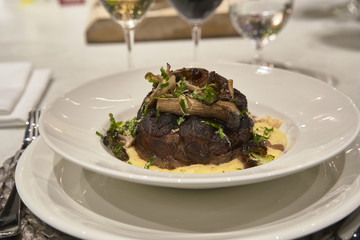 Ossobuco dish ready to eat