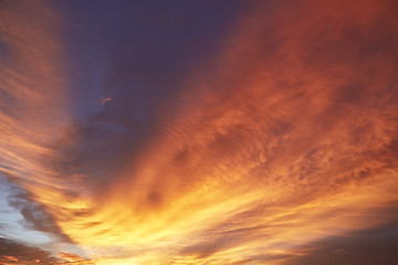 Dramatic Sky and Sun Rays Background