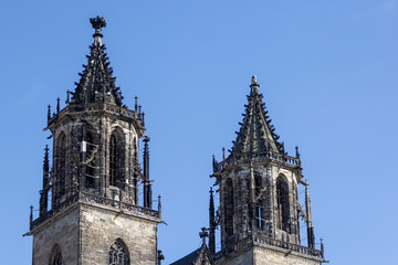 Fototapeta na wymiar Magdeburger Dom (Magdeburg Cathedral) in Saxony-Anhalt / Germany