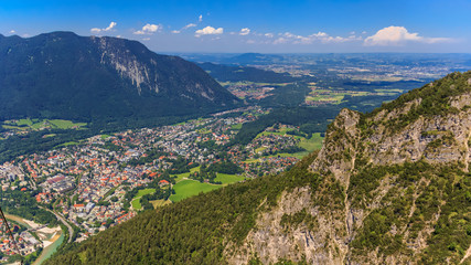 Fototapeta na wymiar Beautiful alpine view at Bad Reichenhall - Bavaria - Germany