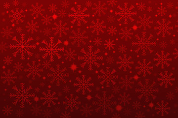 Fototapeta na wymiar snowflakes on a red background
