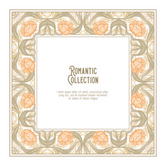 Template for invitation, greeting card banner