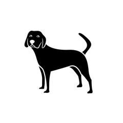 dog silhouette vector. dog logo icon template