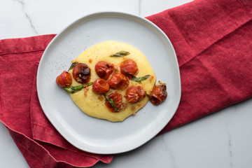 Roasted Cherry Tomato Polenta