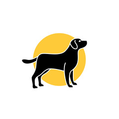 dog logo vector design template.