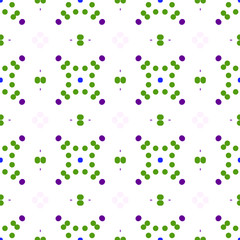 Seamless abstract pattern background with a variety of colored circles.