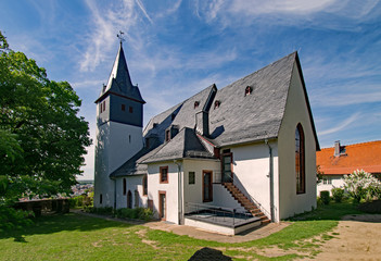 Fototapeta na wymiar Bergkirche Zwingenberg, Bergstraße, Hessen, Deutschland 