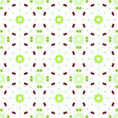 Seamless abstract pattern background with a variety of colored circles.