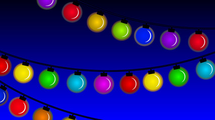 Multicolored Christmas LED Lamp