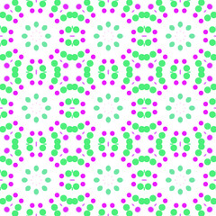 Seamless abstract pattern background with a variety of colored circles.