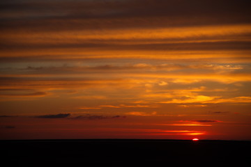 Kazakhstan. Endless steppes, going beyond the horizon, every day allow you to watch such beauty.