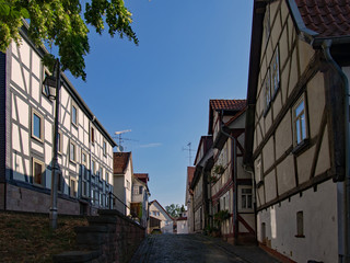 In der Altstadt von Schlitz, Vogelsbergkreis, Hessen, Deutschland 