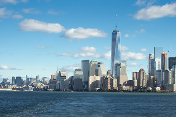 Fototapeta na wymiar New York Skyline with One World Trade Center