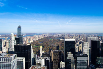 Obraz na płótnie Canvas Top of the Rock View of Central Park