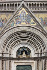 View of Santa Maria Assunta Cathedral Umbria, Orvieto, Italy