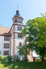 Fototapeta na wymiar Turm vom Schloss Wilhelsmsburg in Schmalkalden, Thüringen