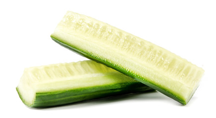 Cucumber isolated on white background high resolution