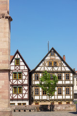 Fachwerkhaus am Kirchhof in Schmalkalden, Thüringen