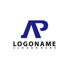 AP Letter Logo Design with Creative Modern Trendy Typography, AR Letter Logo vector.