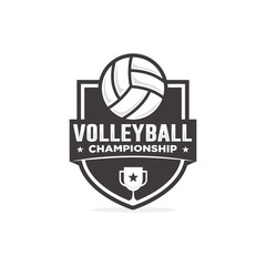 Volleyball logo template