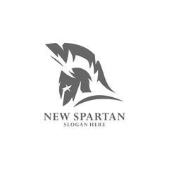 Spartan warrior logo design vector illustration. Warriors sport team logo design.