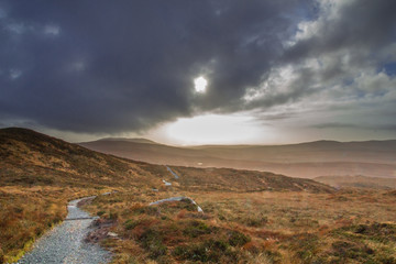 Hiking in Connemara National Park, Ireland