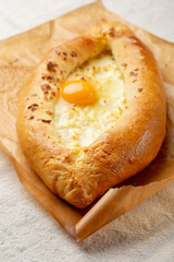 Fresh georgian bread with cheese