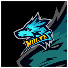 Modern professional Wolf logo for a sport team. Wolf logo vector illustration.