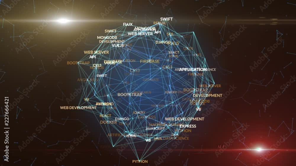 Wall mural web development internet concept