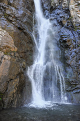 Fototapeta na wymiar Gveleti Big Waterfalls near Kazbegi, Giorgia 