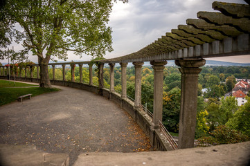 Obraz premium Weinberg Pergola