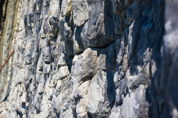rocks and stones of the sea coast