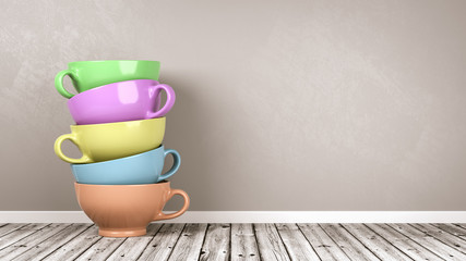 Breakfast Cups in the Room