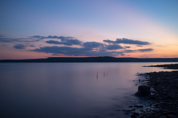 Fototapeta na wymiar Sunset with Lake