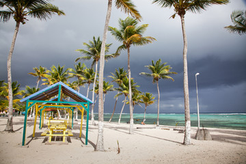 Obraz na płótnie Canvas carribean beach in La Desirade, Guadeloupe